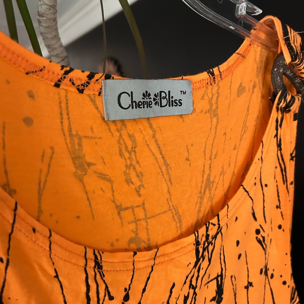 Orange Splatter Tank Top - Picture 7 of 16